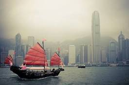Obraz na płótnie azja łódź chiny statek morze
