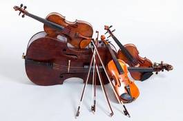 Naklejka skrzypce orkiestra koncert muzyka