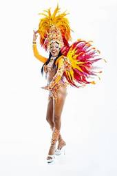 Naklejka egzotyczny kobieta tancerz brazylia brazylijski