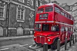 Naklejka londyński autobus