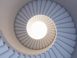 Naklejka spirala niebo architektura wieża