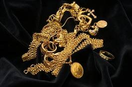 Naklejka ornament komis jubiler złoto