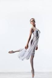 Naklejka taniec piękny kobieta ćwiczenie balet