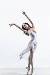 Fotoroleta ćwiczenie piękny dziewczynka balet baletnica