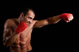 Plakat ciało boks mężczyzna sport ćwiczenie