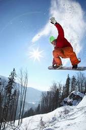 Obraz na płótnie niebo sport narty zabawa