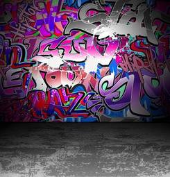 Naklejka graffiti ulica nowoczesny moda