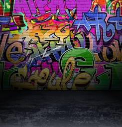 Fotoroleta miejski graffiti nowoczesny ulica
