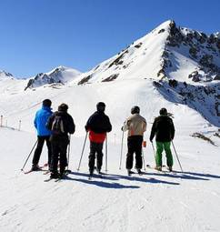 Naklejka góra snowboard szwajcaria sporty zimowe