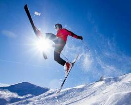 Fotoroleta góra ruch śnieg słońce sport