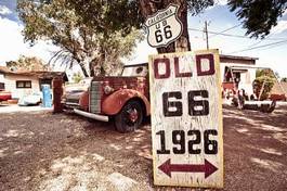 Plakat kalifornia route 66 retro