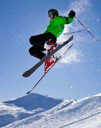 Fototapeta sport lekkoatletka śnieg mężczyzna sporty ekstremalne