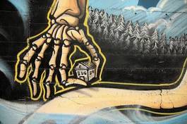 Obraz na płótnie obraz graffiti kultura styl życia