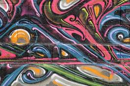 Fotoroleta droga graffiti sztuka