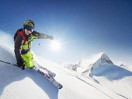 Obraz na płótnie ludzie trasa narciarska śnieg sport lód