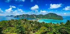 Naklejka wyspa tajlandia widok raj zatoka