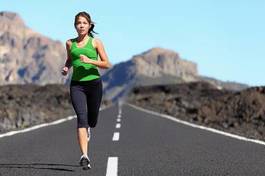 Fotoroleta kobieta wyścig ludzie góra