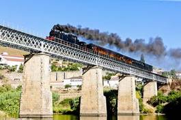 Obraz na płótnie wiadukt transport europa lokomotywa portugalia