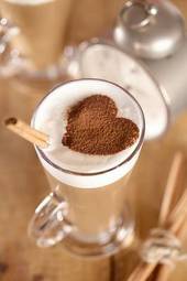 Obraz na płótnie cappucino serce macchiato kawa czekolada