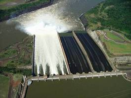 Naklejka brazylia woda energia potęga tama