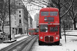 Fotoroleta autobus transport europa londyn droga
