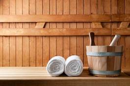 Plakat spokój spokojny sauna zdrowy