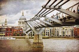 Obraz na płótnie most bazylika vintage krajobraz nowoczesny