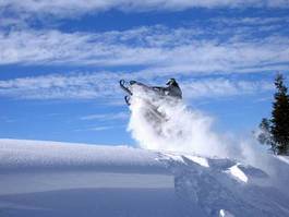 Fototapeta góra śnieg sporty zimowe