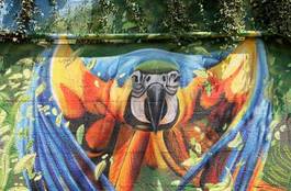 Naklejka graffiti sztuka ara