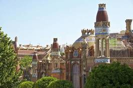 Naklejka barcelona architektura stylowy przepiękny