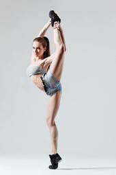 Naklejka dziewczynka piękny tancerz baletnica