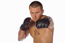 Naklejka boks lekkoatletka sztuka sport mężczyzna