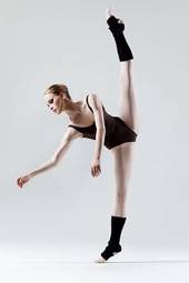 Plakat ćwiczenie kobieta baletnica taniec