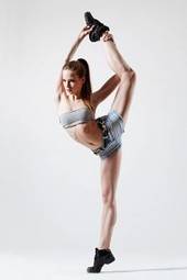 Naklejka kobieta tancerz baletnica