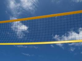 Obraz na płótnie sport siatkówka siatkówka plażowa plaża żółty