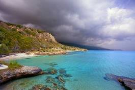 Naklejka plaża morze śródziemne morze grecja