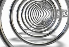 Plakat 3d spirala tunel