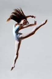 Plakat balet ćwiczenie dziewczynka