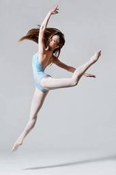 Naklejka ćwiczenie taniec kobieta balet