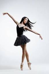 Naklejka piękny balet baletnica ćwiczenie