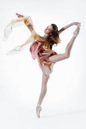 Naklejka tancerz balet taniec kobieta