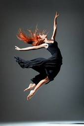 Naklejka balet taniec dziewczynka tancerz kobieta