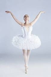 Naklejka piękny sztuka baletnica inspiracja taniec