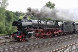 Fotoroleta lokomotywa pociąg silnik parowy