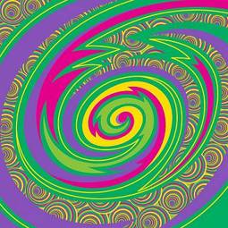 Naklejka hipnotyzujące spirale