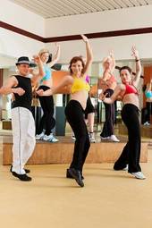 Naklejka taniec ruch fitness