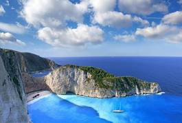 Obraz na płótnie wybrzeże morze panorama plaża grecja
