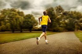 Naklejka ruch sport jogging