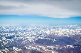 Fotoroleta widok dolina natura śnieg niebo