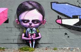 Naklejka miejski street art graffiti sztuka